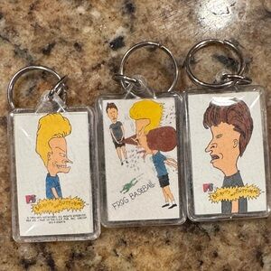 Beavis and Butthead keychain lot vintage 1993